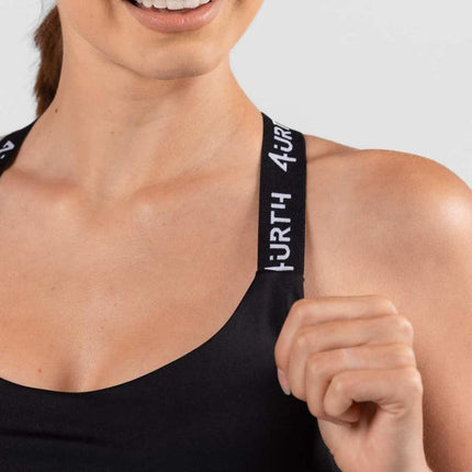 Premium Activewear - Maia Sports Bra - Black - OhYouLuckyDuck.com.au