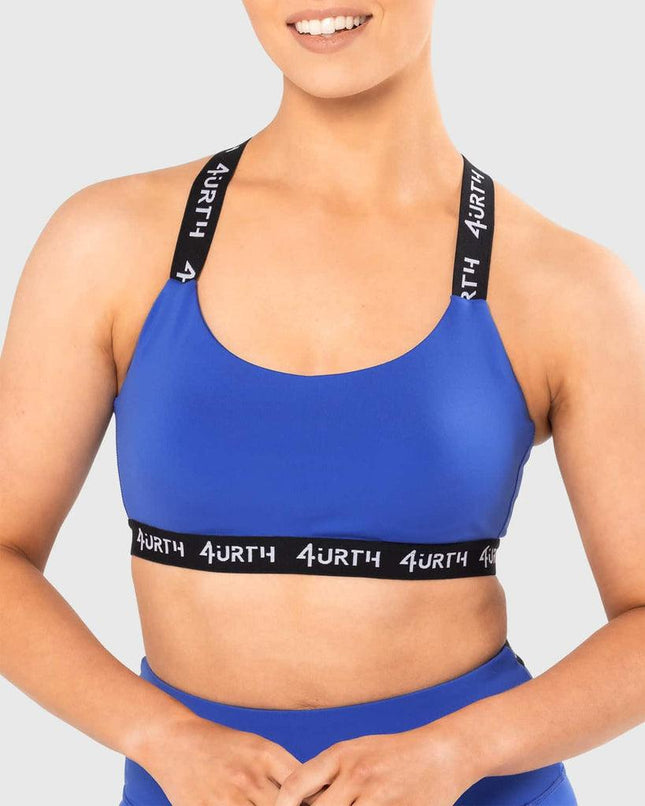 Premium Activewear - Maia Sports Bra - Cobalt Blue - OhYouLuckyDuck.com.au