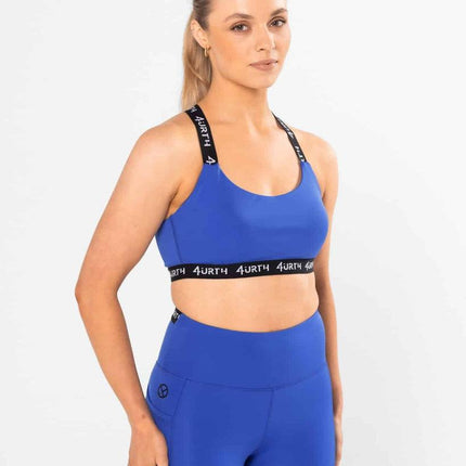 Premium Activewear - Maia Sports Bra - Cobalt Blue - OhYouLuckyDuck.com.au