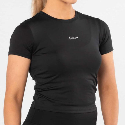 Premium Activewear - Signature Crop – Black - OhYouLuckyDuck.com.au