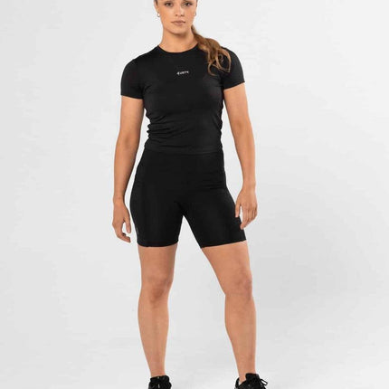 Premium Activewear - Signature Crop – Black - OhYouLuckyDuck.com.au