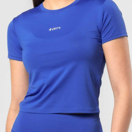 Premium Activewear - Signature Crop – Cobalt Blue - OhYouLuckyDuck.com.au
