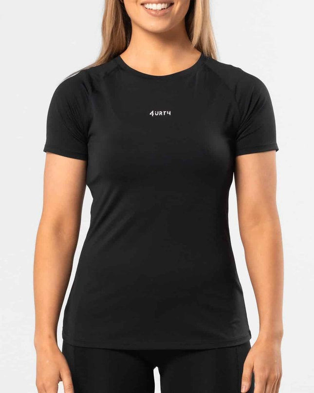 Premium Activewear - Signature Tee – Black - OhYouLuckyDuck.com.au