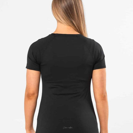 Premium Activewear - Signature Tee – Black - OhYouLuckyDuck.com.au