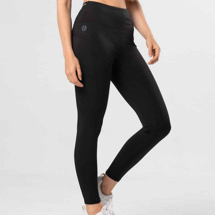 Premium Activewear - Vespa Leggings - Cobalt Black - OhYouLuckyDuck.com.au