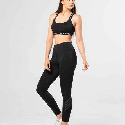Premium Activewear - Vespa Leggings - Cobalt Black - OhYouLuckyDuck.com.au