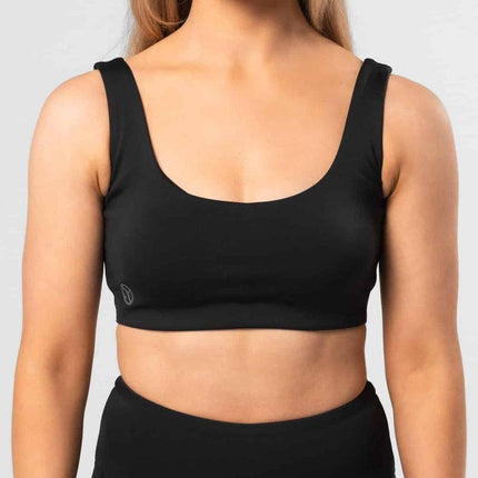 Premium Activewear - Vida Sports Bra - Black - OhYouLuckyDuck.com.au