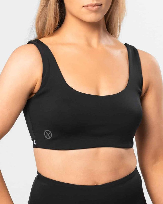 Premium Activewear - Vida Sports Bra - Black - OhYouLuckyDuck.com.au