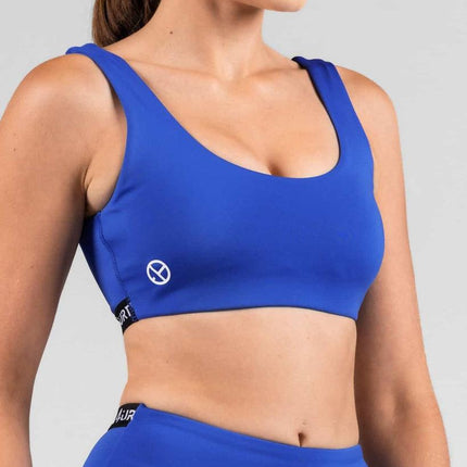 Premium Activewear - Vida Sports Bra - Cobalt Blue - OhYouLuckyDuck.com.au