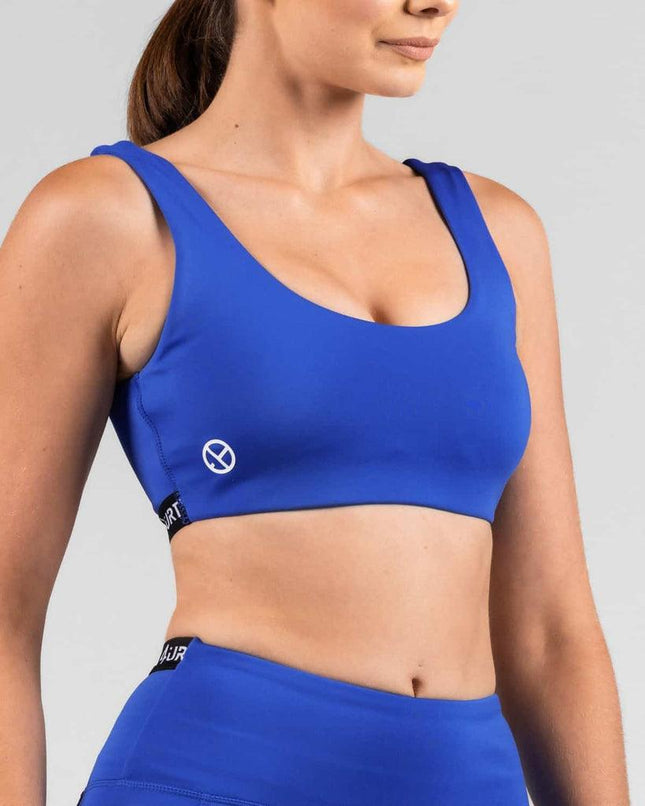 Premium Activewear - Vida Sports Bra - Cobalt Blue - OhYouLuckyDuck.com.au