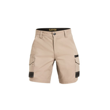 Eleven Contrast Panel Short Khaki Black