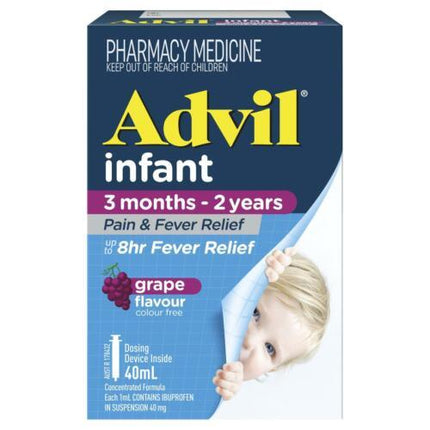 Advil Infants Pain & Fever Relief Suspension 3 Months - 2 Years 40ml - OhYouLuckyDuck.com.au