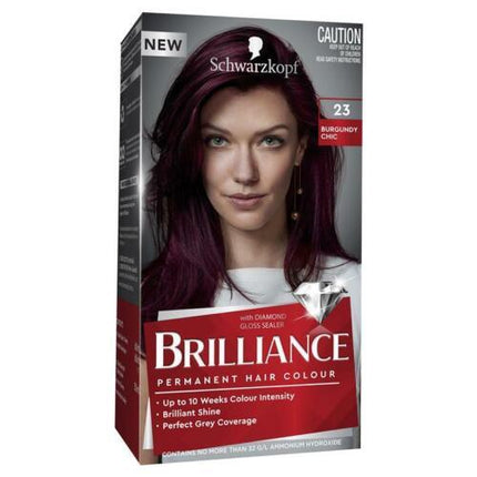 Schwarzkopf Brilliance 23 Burgundy Chic New - OhYouLuckyDuck.com.au