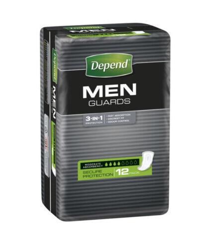 Depend Guards For Men One Size Fits All 12 pack - OhYouLuckyDuck.com.au