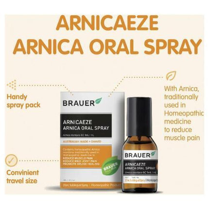 Brauer Arnicaeze Arnica Oral Spray 20ml - OhYouLuckyDuck.com.au