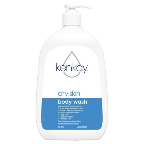Kenkay Dry Skin Body Wash Pump 1 Litre - OhYouLuckyDuck.com.au