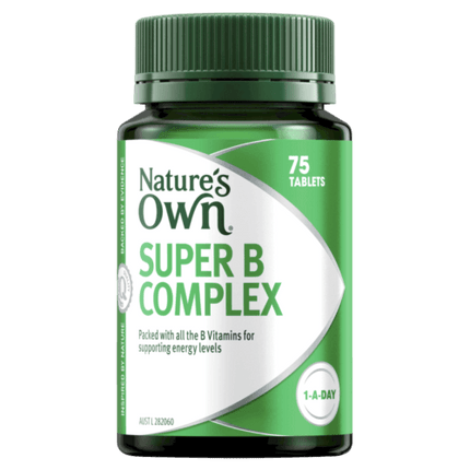 Natures Own Super B Complex 75 Tablets - OhYouLuckyDuck.com.au