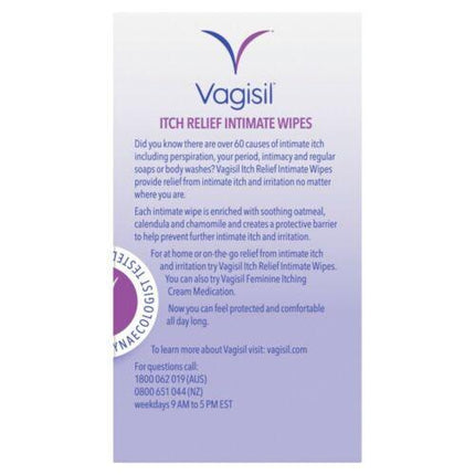 Vagisil Anti-Itch Medicated Wipes 12 pack - OhYouLuckyDuck.com.au