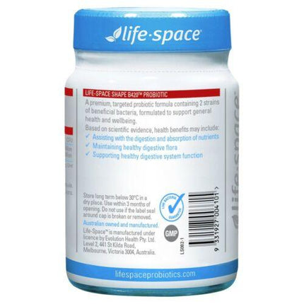 Life Space Shape B420 Probiotic 60 Capsules - OhYouLuckyDuck.com.au