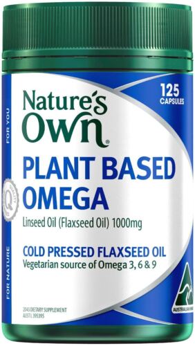 Nature's Own Plant Based Omega 125 Capsules - OhYouLuckyDuck.com.au