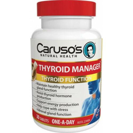 Caruso's Thyroid Manager 30 Tablets - OhYouLuckyDuck.com.au