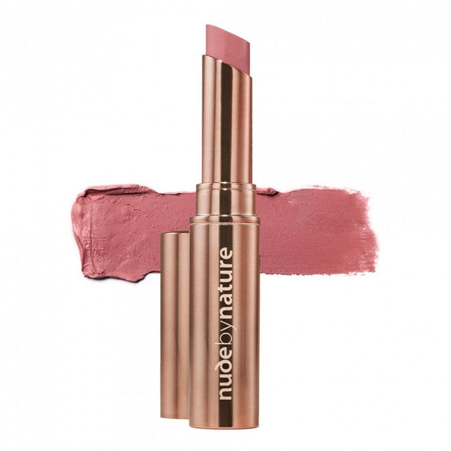 Nude By Nature Creamy Matte Lipstick 07 Red Blossom - OhYouLuckyDuck.com.au