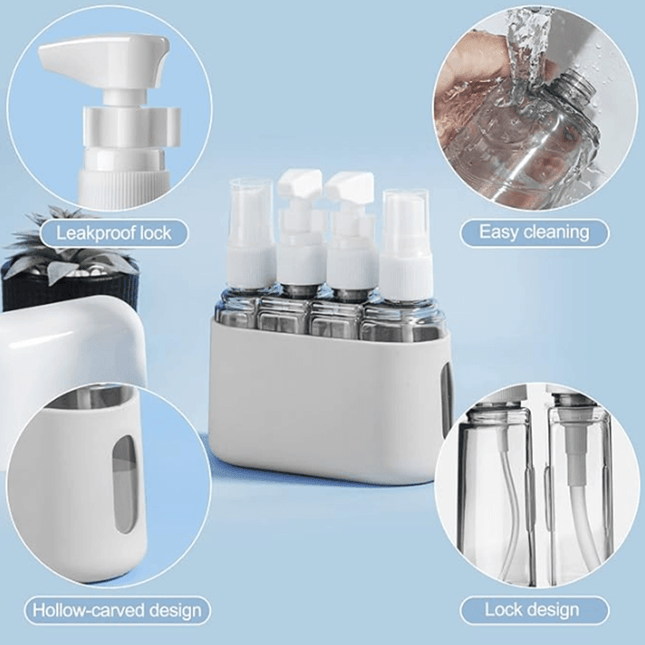 4pcs Travel Bottles Set 50ml with Label - OhYouLuckyDuck.com.au