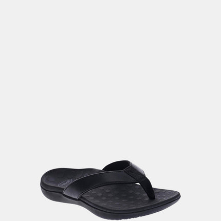 Scholl Sonoma II Smooth Black Womens Sandals Size 9