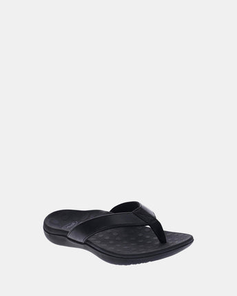 Scholl Sonoma II Smooth Black Womens Sandals Size 9