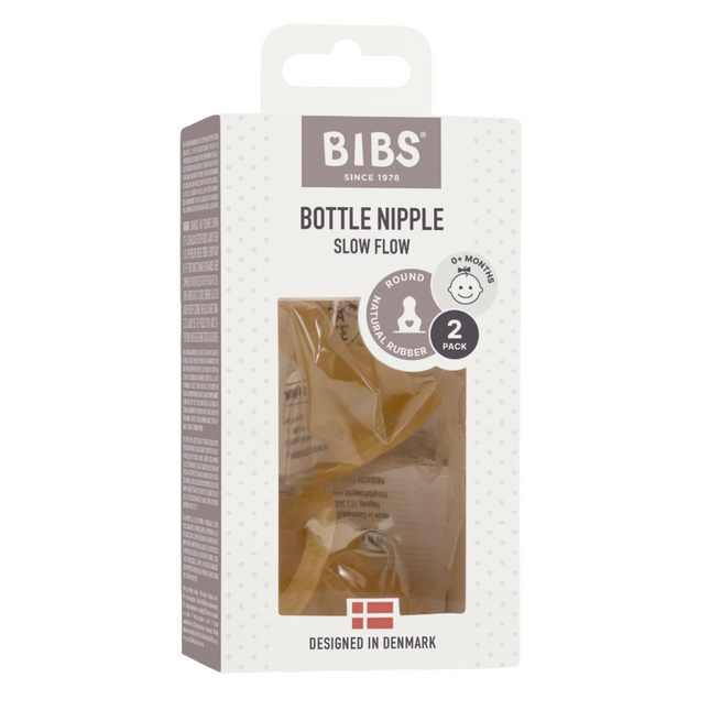 Bibs Bottle Latex Nipple 2PK