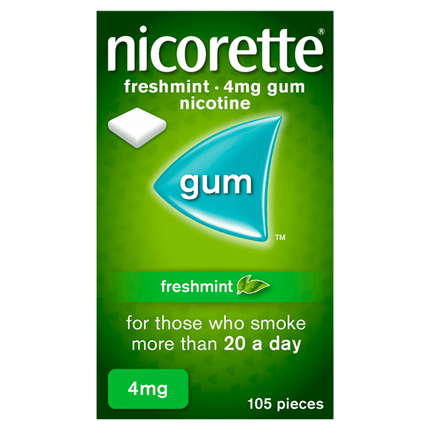 Nicorette Gum 4mg Fresh Mint 105