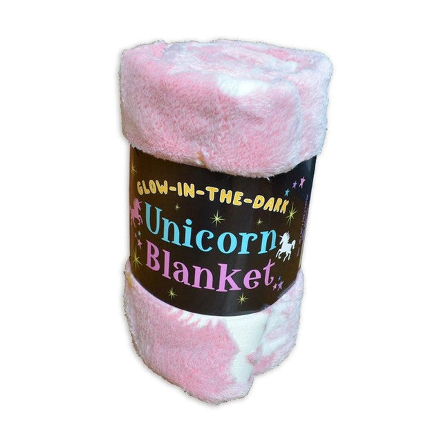 Buddy and Barney Glow in The Dark Blanket Unicorn