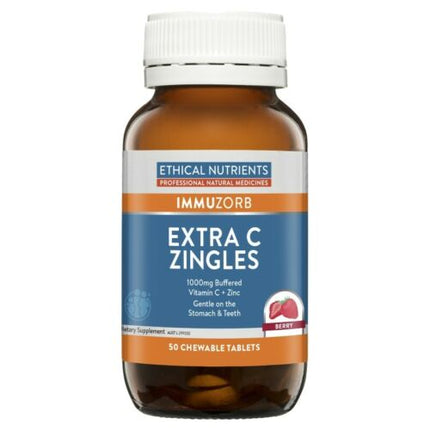 Ethical Nutrients Extra C Zingles Berry Chew Tabs 50 - OhYouLuckyDuck.com.au