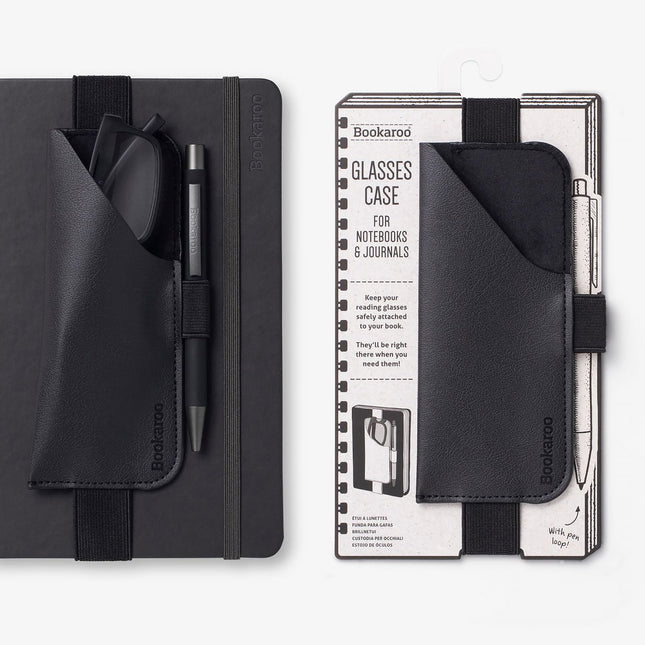 Artico Bookaroo Glasses Case with Pen Loop Black