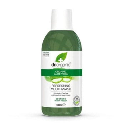 Dr Organic Mouthwash Organic Aloe Vera 500ml - OhYouLuckyDuck.com.au