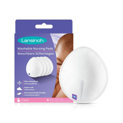 Lansinoh 4 Washable Breast Pads - OhYouLuckyDuck.com.au