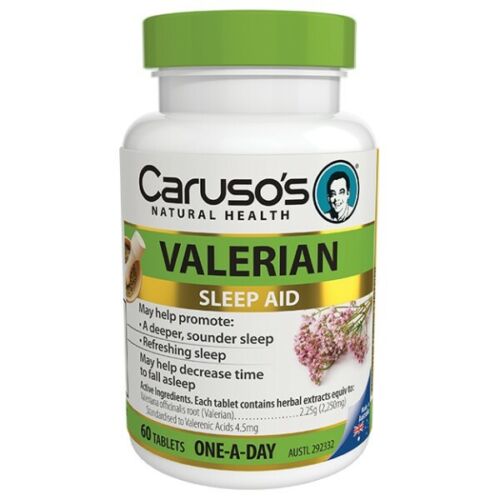 Caruso's Valerian Tabs 60 - OhYouLuckyDuck.com.au