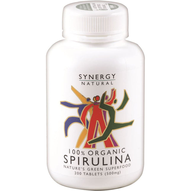 Synergy Natural Organic Spirulina 500mg 200 Tablets - OhYouLuckyDuck.com.au