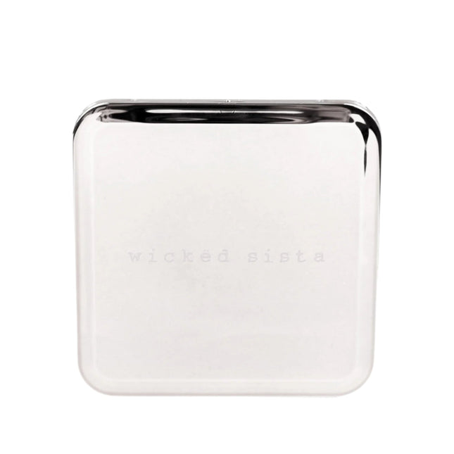 Wicked Sista Metallic Silver Magnifying Mirror