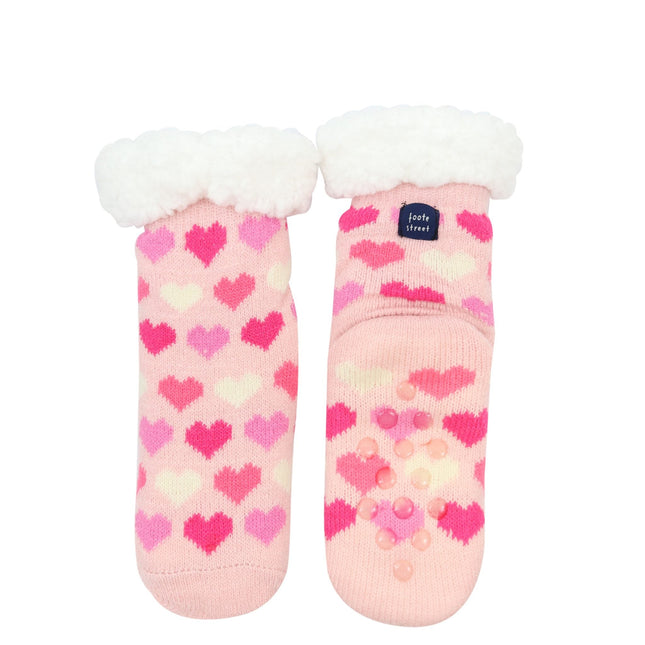 Foote Street Hearts Slipper Socks Toddler