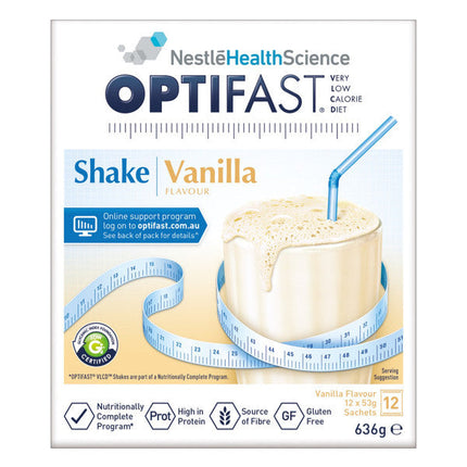 Optifast Vlcd Shake Vanilla 12x53g - OhYouLuckyDuck.com.au