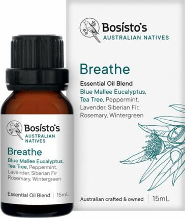 Bosistos Australian Natives Breathe Oil 15ml - OhYouLuckyDuck.com.au