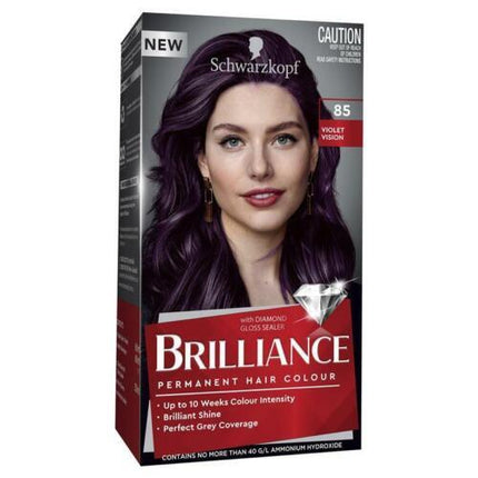 Schwarzkopf Brilliance 85 Violet Vision Gives A More Youthful Look - OhYouLuckyDuck.com.au