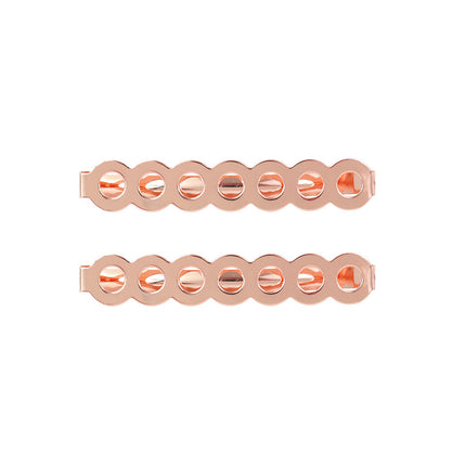 Wicked Sista Large Beaded Hair Clips in Rose Pink and Pink 2PCS