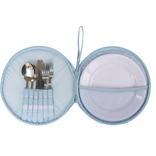 Wicked Sista Fresh Tropics 4 Person Picnic Set with Insulated Cooler Bag