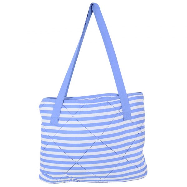Wicked Sista Large Beach Mat Calming Stripe