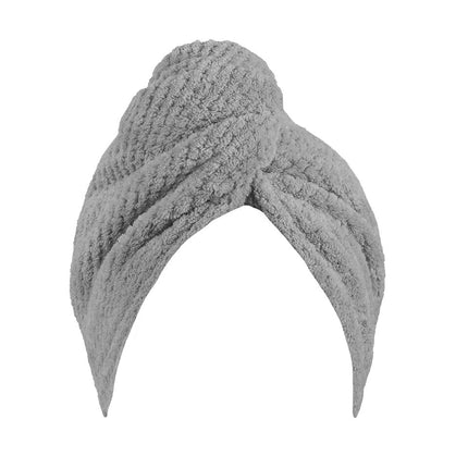 Wicked Sista Grey Waffle Turban Hair Towel