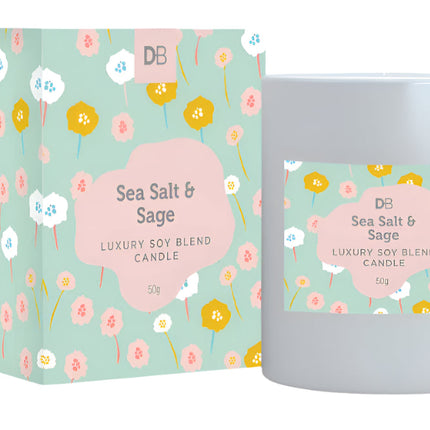 Designer Brands Luxury Soy Blend Candle Sea Salth & Sage
