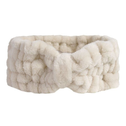 Wicked Sista Plush Spa Headband Latte
