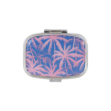Wicked Sista Portable Pill Case Bahama Palms